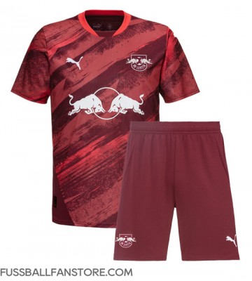 RB Leipzig Replik Auswärtstrikot Kinder 2024-25 Kurzarm (+ Kurze Hosen)